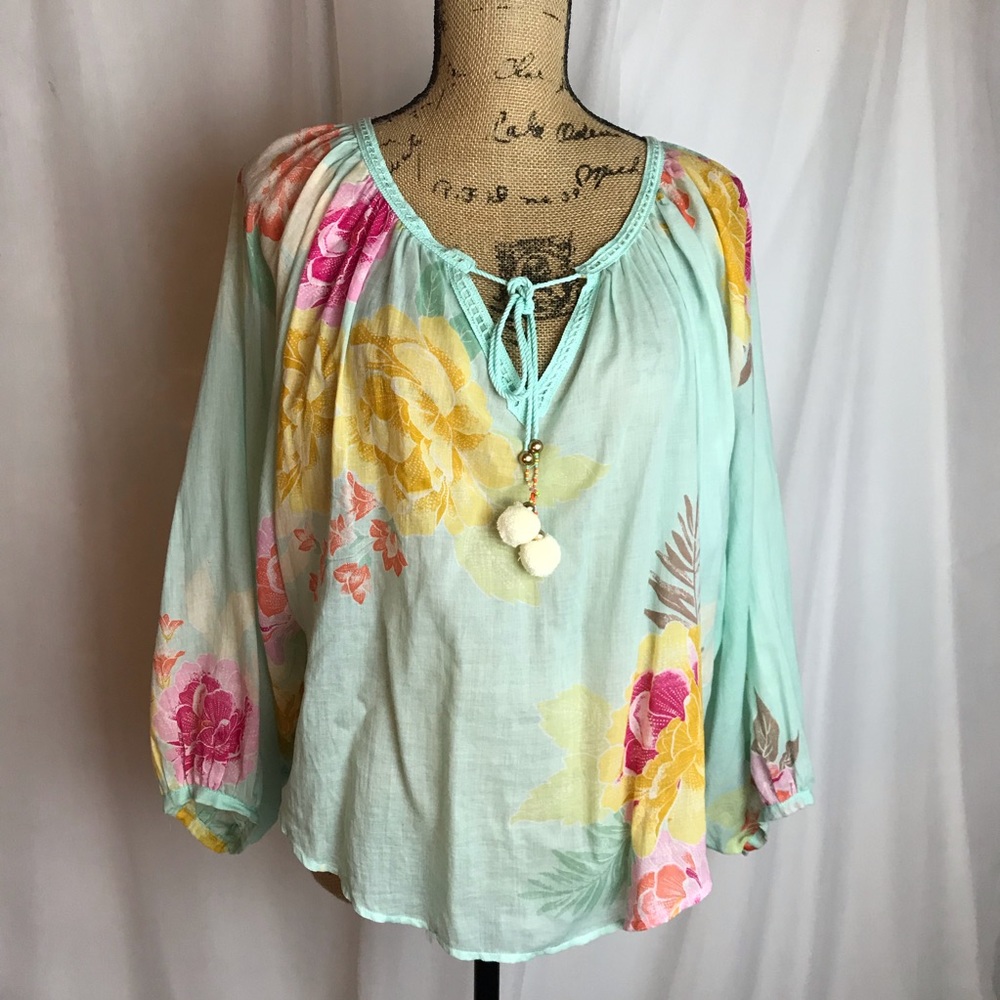 Anthropologie Farm Rio Peasant Top, small